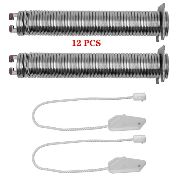 12Pcs Upgraded 00754866 Dishwasher Replacement Door Spring Kit, Compatible with Bosch/ for Thermador/ for Gaggenau 754866 00623540, 00627230, 00659339, 00751392, 623540, 627230, 659339, 751392