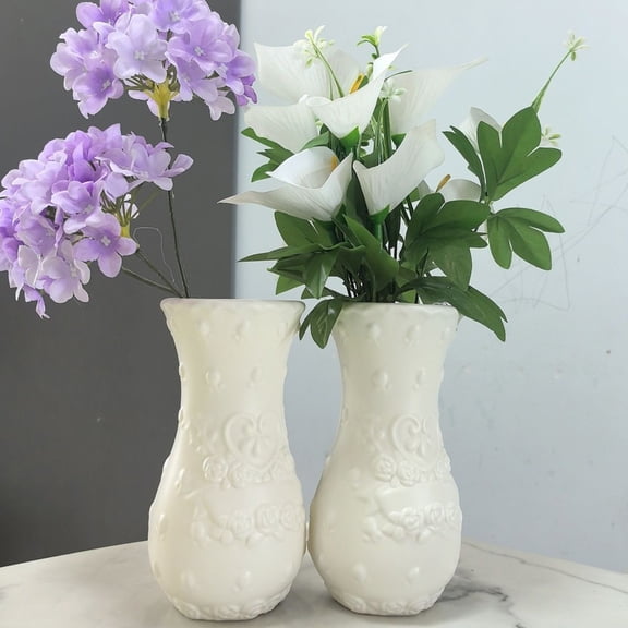 Upgraded 1.3L European Style Rose Flat Mouth Vase