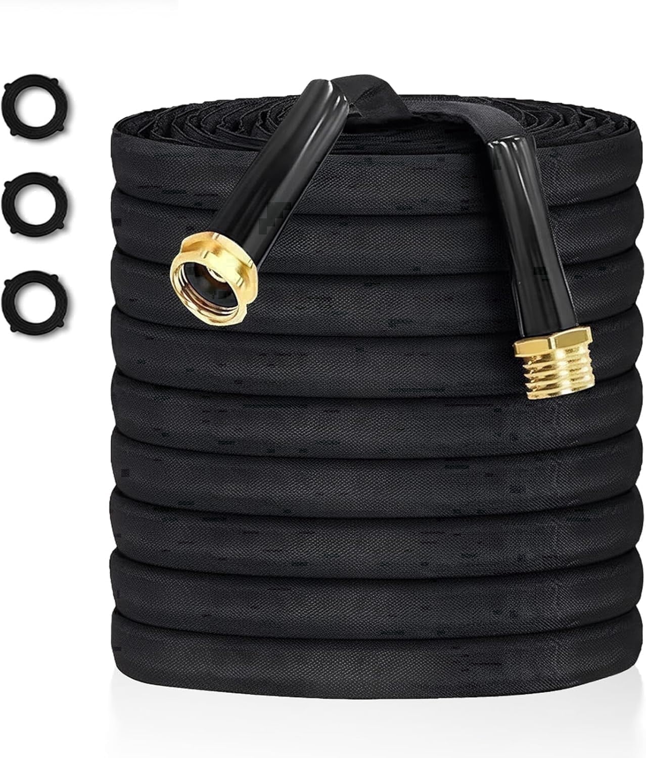 CLMCL Upgraded 100FT Non-Expanding Garden Hose, Lightweight, Flexible Ultra-Light Water Hose, Burst-Resistant, Lead-Free, Anti-Kink, High-Pressure