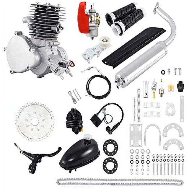 Upgraded 100cc Engine Kit, 4 Stroke/2 Stroke Motorized Bike Engine Kit