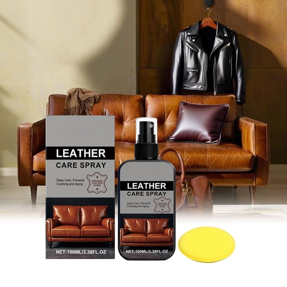 Upgraded 100ml Deep Nourishing Leather Cleaner Lanolin Leather Care Moisturizing Softening Breathable Leather Protection V