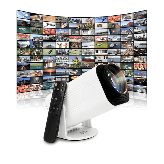 Mini Portable Projector, 1080P Smart Projector Android 11, 60W High Brightness for Daytime Use, WiFi HDMI/USB, 180 Rotation Home/Outdoor Projector