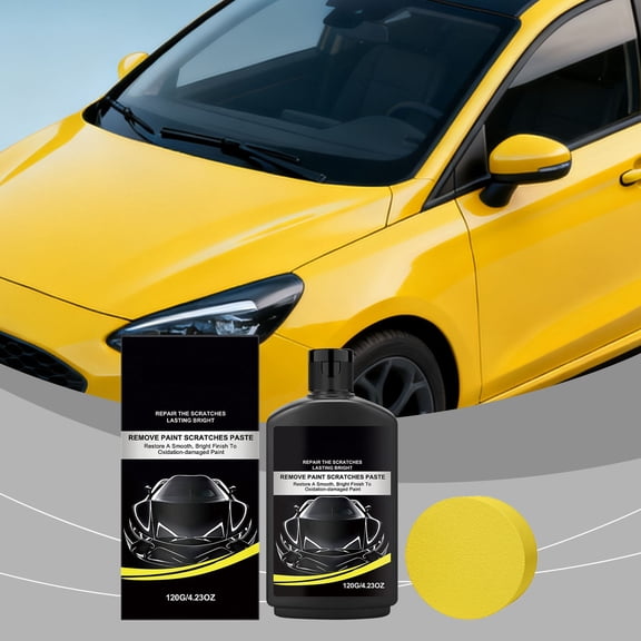 Upgraded 120g Car Scratch Repair Paste Kit Automotive Paint Scratch Remover Polishing Compounds And Gloss Restoration For Light To Medium Scratches Easy Application Z