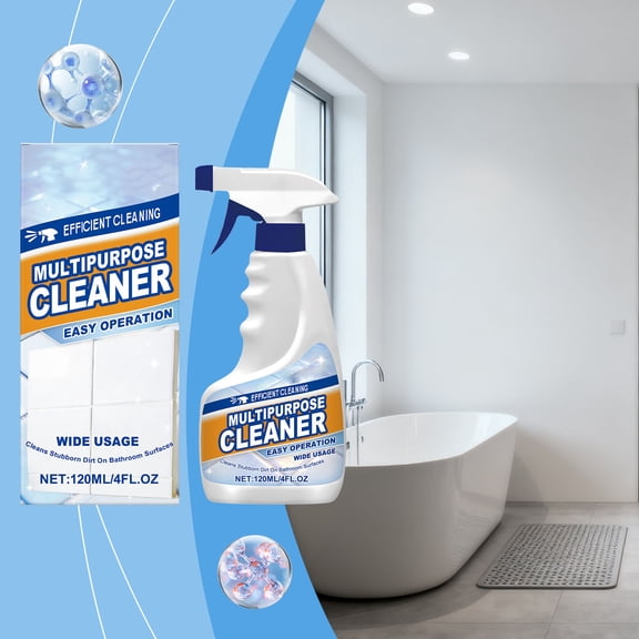 Upgraded 120ml Multi-Purpose Bathroom Cleaner Spray Quickly Stain Remover And Surfaces Protector For Everyday Use D