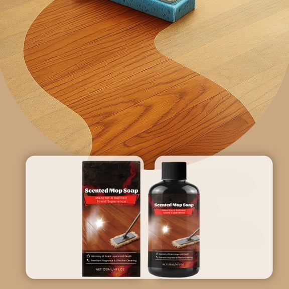 Upgraded 120ml Scented Mop Cleaning Solution Multi-Surfaces Floor Cleaner For Stain Removal And Shine W