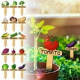 thumbnail image 1 of Upgraded 15PC Wooden Vegetable Plant Label SimpleCartoon Vegetable Pattern With Name P, 1 of 9