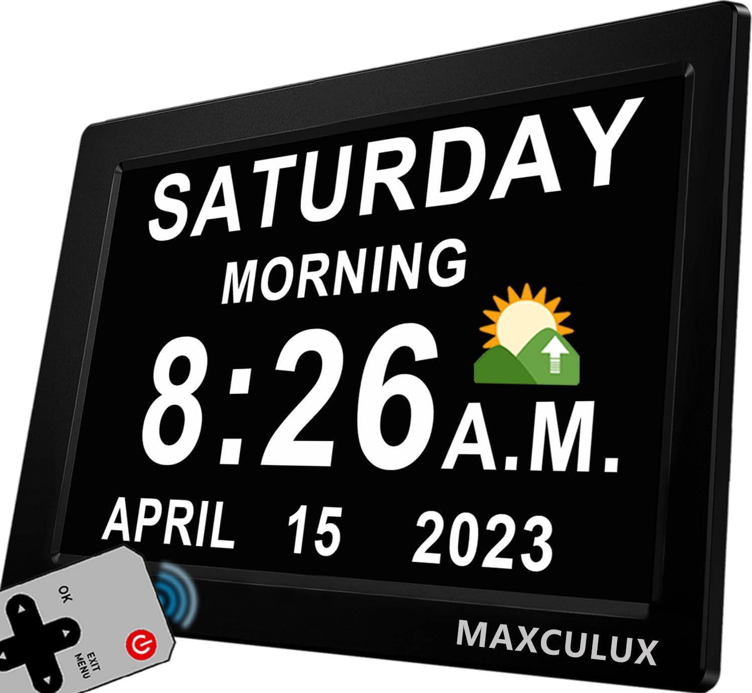 【Upgraded】19 Alarms Digital Talking Clock with Day and Date, Custom ...