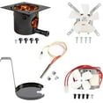 thumbnail image 1 of Upgraded 2.0 RPM Auger Motor, Fire Burn Pot and Hot Rod Ignitor, Grill Induction Fan for Traeger and Pit Boss Pellet Grill, Fire Pot Replacement for Traeger Parts Replacement, with Ash Remover, S, 1 of 8