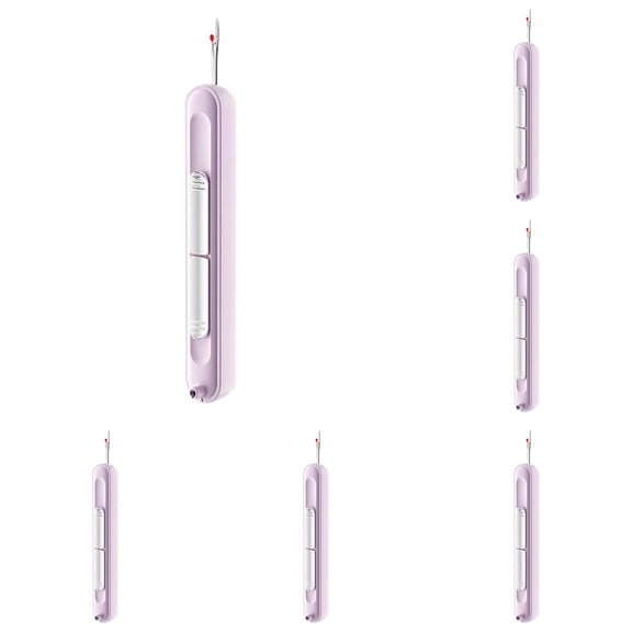 Upgraded 2 in 1 Needle Threader Seam Ripper Tool – Automatic Retractable Plug-in Threading Tool for Hand Sewing, Knitting, Embroidery, Quilting, Cross Stitch Stretchable Thread Remover