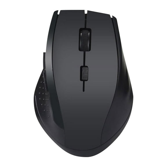 Upgraded 2.4GHz Wireless Game Mouse with Built-in USB Receiver Storage, 6-Button Control, Operating Distance 10m, Energy Saving, For PC Notebook, Black