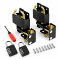 Upgraded 2 Pack 5 Inch Black S16100700 Two Way Lockable Gate Latch ...