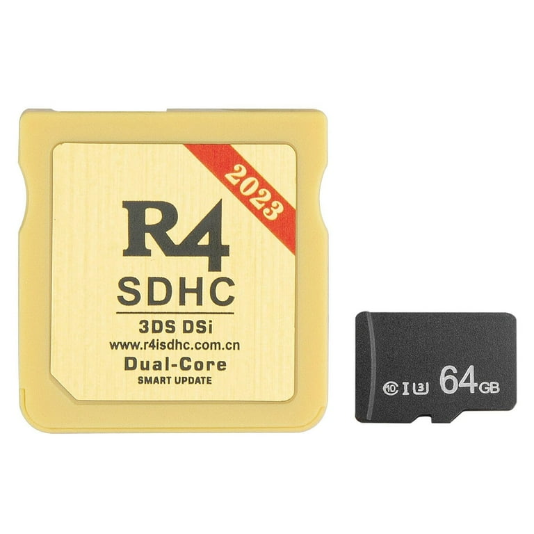 Upgraded 2023 SDHC Wood Version Plus Card with 64GB TF Micro SD Card for Nintendo DS DSI 2DS 3DS NDS No Game Timebomb