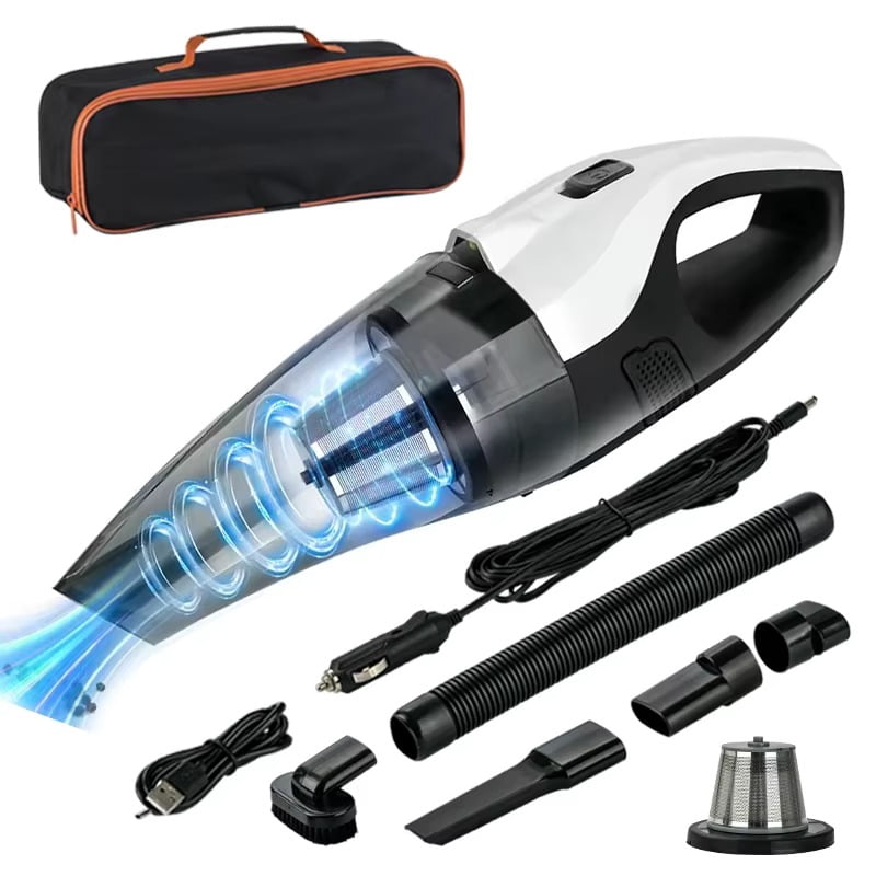 Upgraded 2025 Cordless Handheld Vacuum Cleaner, Rechargeable 6000mAh, 90-100W Powerful Suction 7500Pa, Car & Home Portable Mini Vac with HEPA Filter, Wet Dry Use Car Charger