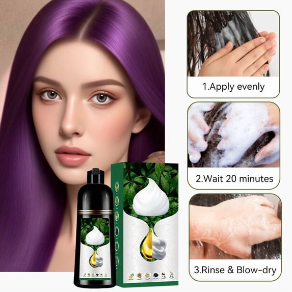 Upgraded 2026 3-in-1 Herbal Hair Dyes - Good For Gray Coverage And Daily Color Care 500ml