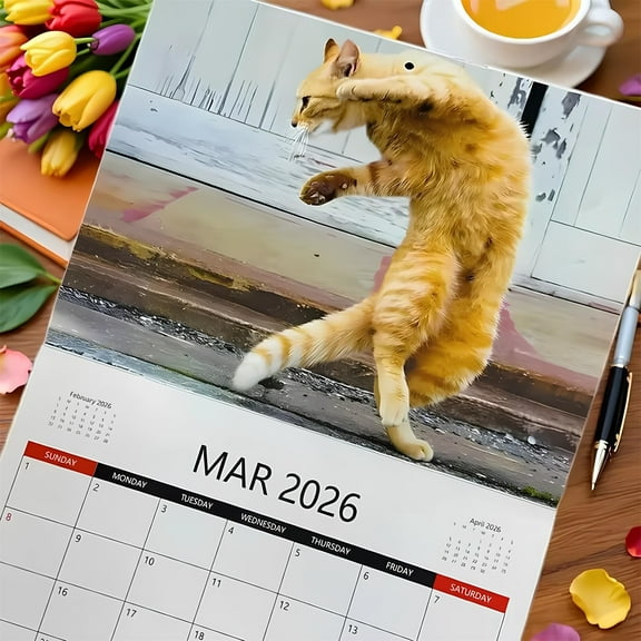 Upgraded 2026 Kung Wall Calendar Funny Calendar