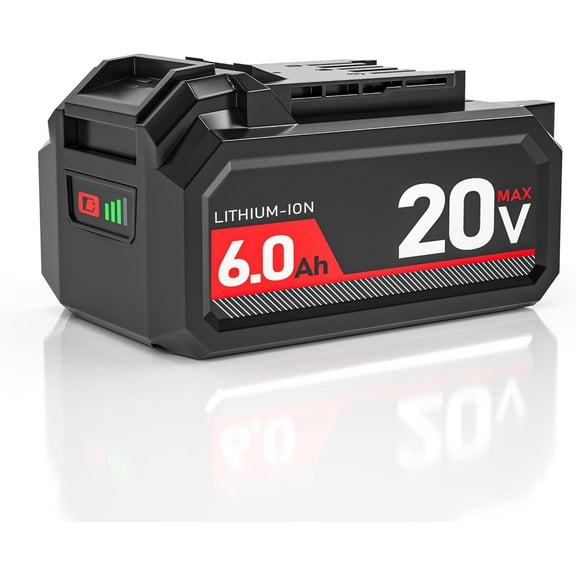 Upgraded 20V 6A Power Tool Battery for SKIL BY519702 BY519603 BY519601 6000mAh Fit for Skil PWRCORE 20V Series Cordless Power Tools Battery (Not Fit Leaf Blower Circular Saw and Lawn Blower)