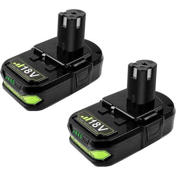 Upgraded 2Packs 3600mAh P107 Battery Compatible with Ryobi 18V Battery ONE+ P102 P103 P105 P107 P108 P109 Cordless for one Plus Tool System