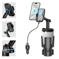 thumbnail image 1 of SPEEDWOW 3-in-1 Car Wireless Charger Cup Holder, 15W Fast Charge & 360° Phone Mount, Fits All Phone, 1 of 8