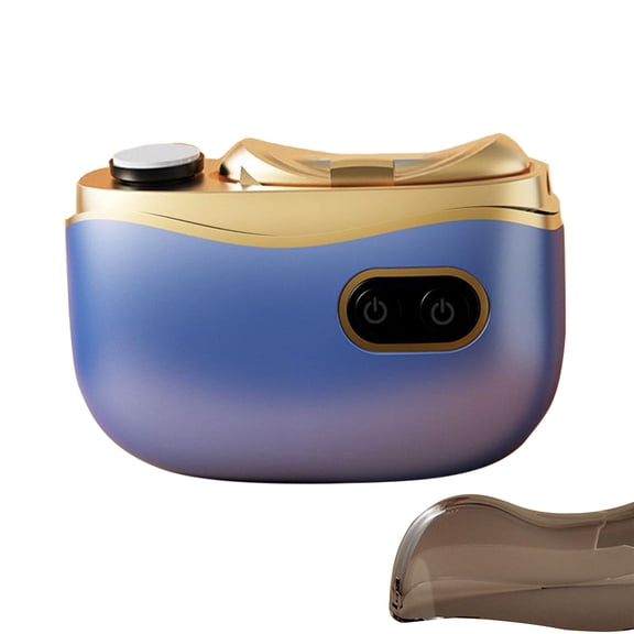 Upgraded 3 in 1 Electric Nail Trimmer with LED Light and Storage Box, 2 Speeds Automatic Nail Clippers for Adults and Seniors, Low Noise, USB Rechargeable, Blue