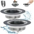 Upgraded 3 in 1 Kitchen Sink Drain Strainer & Stopper Kit, SUS304