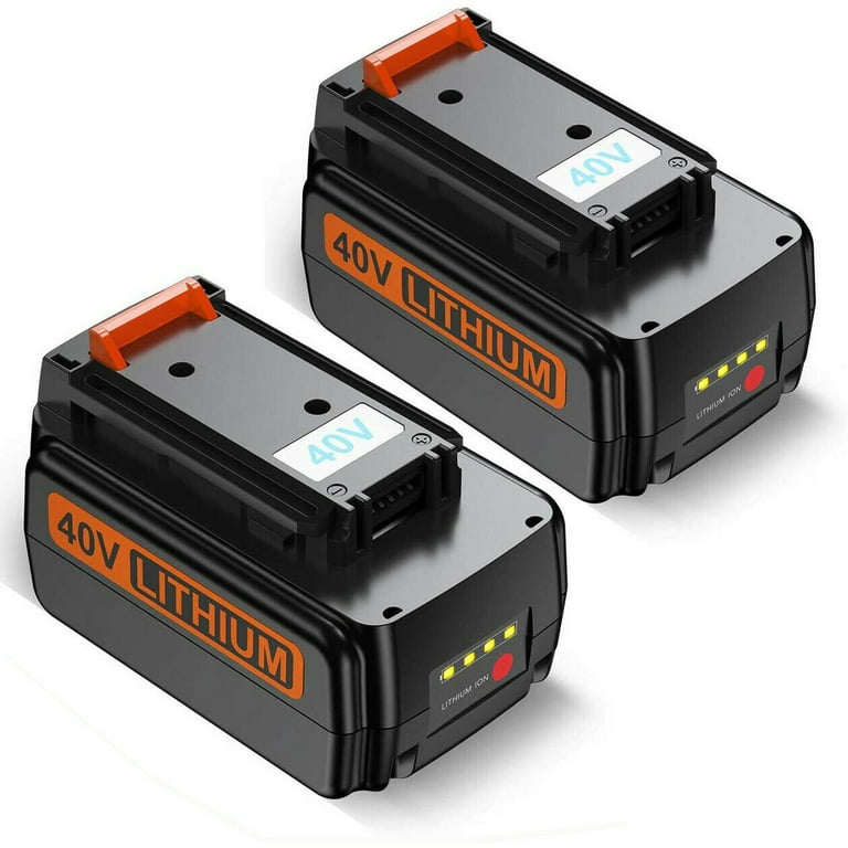Upgraded 3000mAh 40 Volt MAX Battery Replacement for Black and Decker 40V  Battery LBX2040 LBXR36 LSW36 LBXR2036 LBX2 LST540 LCS1240 LBX1540  Compatible with Black Decker 40 Volt Lithium Battery 