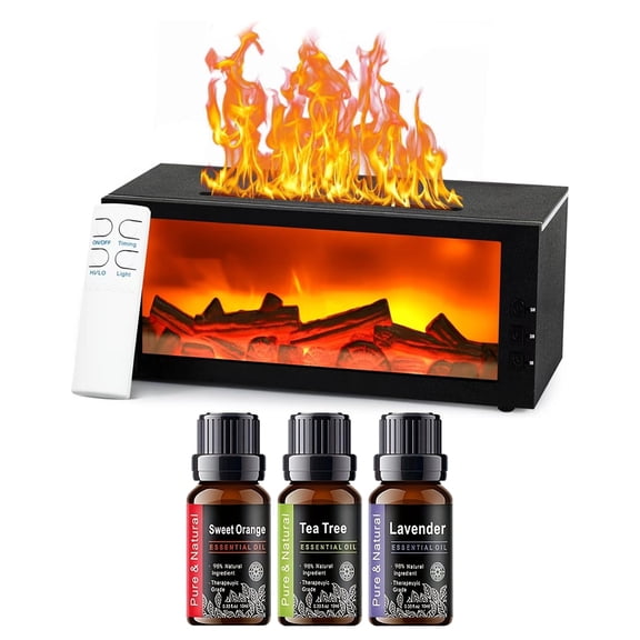 Led Color Changing Keyboard Flame Humidifier