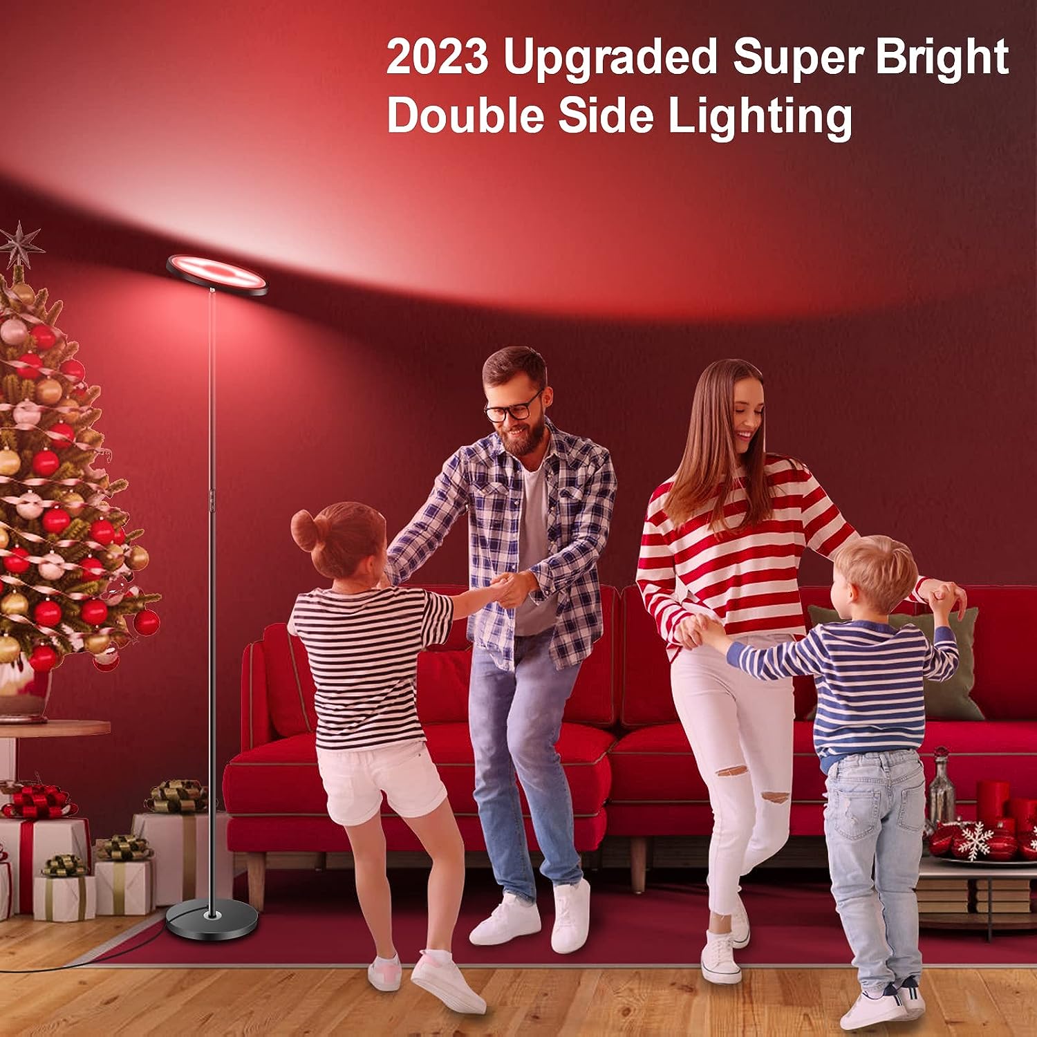 Upgraded 30W Smart Floor Lamp Work With Alexa, 2 In 1 Color Changing