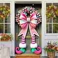 thumbnail image 1 of Upgraded 35.4 X 70.8 Inch Christmas Door Cover Christmas Door Curtain- Christmas Day Door And Wall Decoration Festival Party Decoration D, 1 of 6
