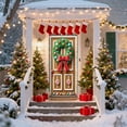 thumbnail image 1 of Upgraded 35 X 71 Inch Christmas Door Cover Christmas Door Curtain Christmas Day Door And Wall Decoration Festival Party Decoration E, 1 of 8