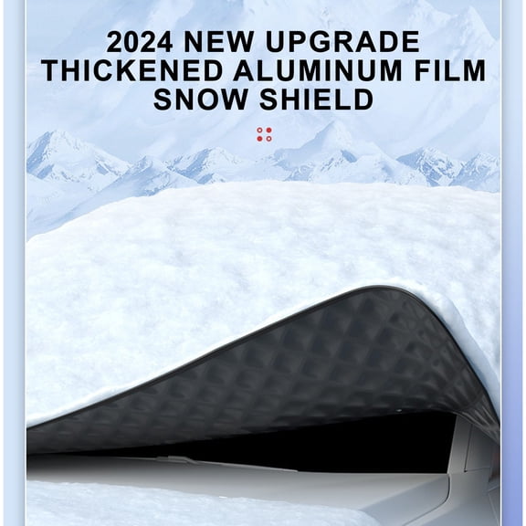 Upgraded 360 All Weather Sunshade Ice Cover Black Side Snow Blocking Side Sunshade Reversible Windshield Protective Film With All Models W