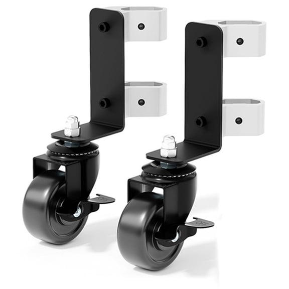 Upgraded 360 Dual Front Wheels Toolbox Front Wheels Caster Set for Rolling Tool Box Toolbox Accessories Black