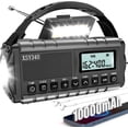 thumbnail image 1 of Upgraded 37000mWh Emergency Hand Crank Radio AM/FM with LED Flashlight Solar Radio, Portable Weather Cell Phone Charger for Family Outdoor Camping and Rescue Us, 1 of 4