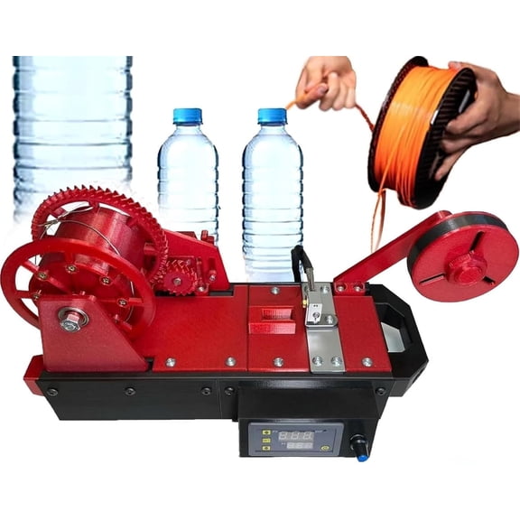 Upgraded 3D Printer Extruder Filament Maker Machine, Desktop Filament Maker Machine, Digital Temperature Control, Recycled PET Filament Maker, Bottle Recycler