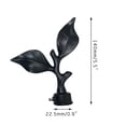 thumbnail image 1 of Upgraded 3pcs Curtain Rod Finials Leaf Shaped Curtain Rod End Drapery Rail Pole B, 1 of 9