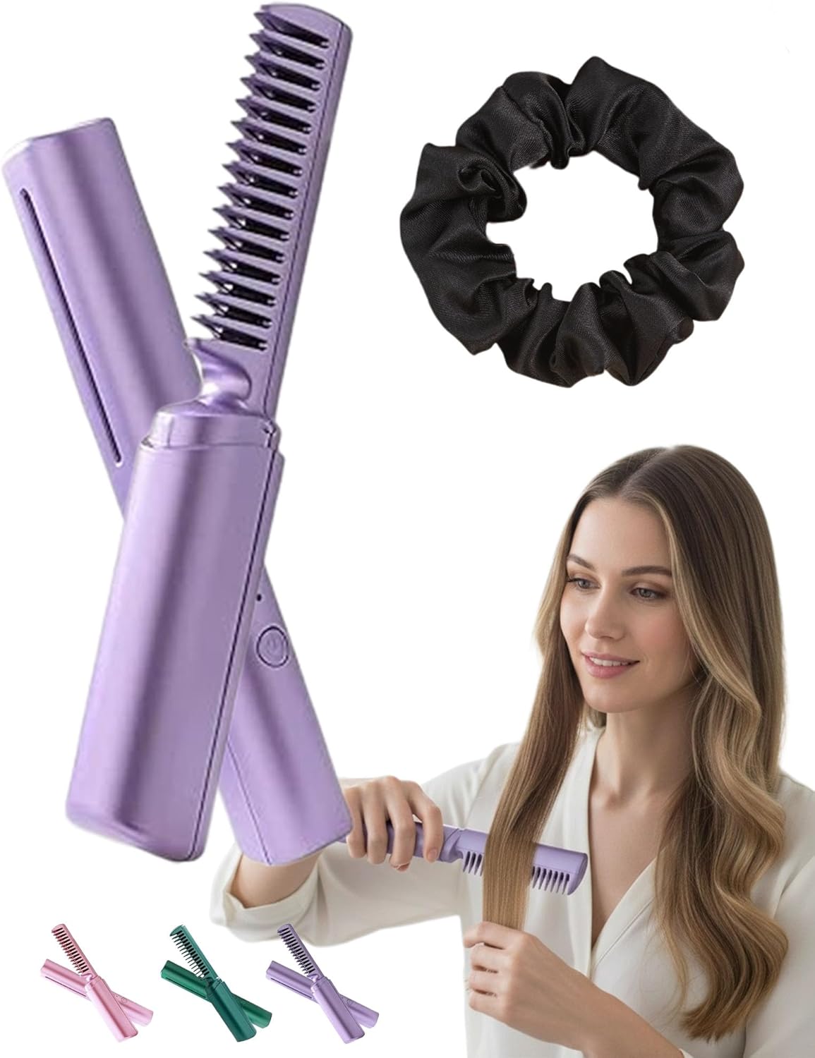 Round Comb Ceramic Upgraded 3rd Ceramic Hairdressing Comb Smooth, Frizz-Free Hair New ...