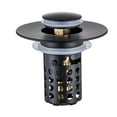 thumbnail image 1 of Upgraded 4-In-1 Bathroom Sink Stopper With 2-Layer Detachable Hair Catcher Filter Basket, Universal Fit For 1.1-36" Us Basin, Anti-Clog & Anti-Loss Design To Protect Small Items, 1 of 7