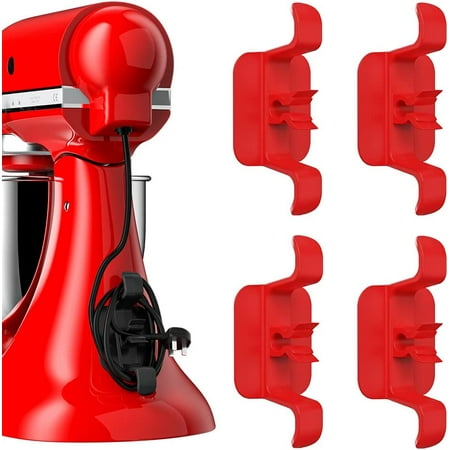 ?Upgraded?4 PCS Cord Organizer for Kitchen Appliances, Cord Wrapper for Storage Small Home Appliances, Mixer, Coffee Maker, Pressure Cooker and Air Fryer (4PCS, Red)
