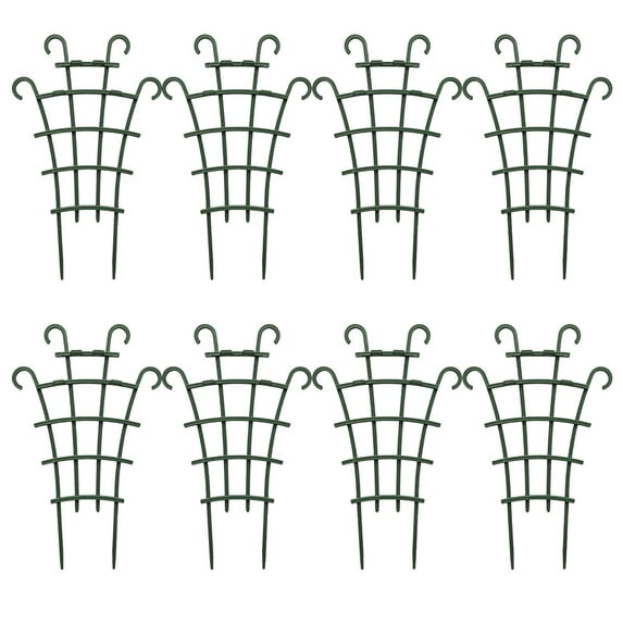 Upgraded 4-Pack Climbing Plant Support Cage, Anti-Slip Iron Flower Stand for Potted Monstera Orchid Tomato, Garden Stake Leaf Guard for Vines, Easy Assembly Trellis for Indoor Outdoor Use,C