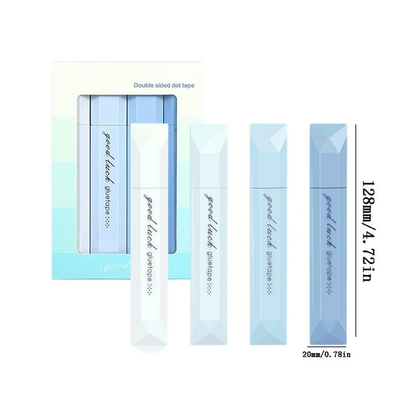 Upgraded 4-pack Gradient Color Correction Tape Double-sided Adhesive Tape With Strong Adhesive Strength C