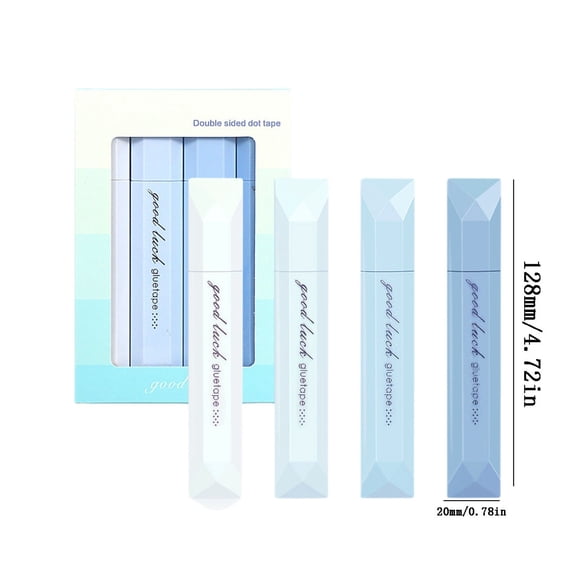 Upgraded 4-pack Gradient Color Correction Tape Double-sided Adhesive Tape With Strong Adhesive Strength C