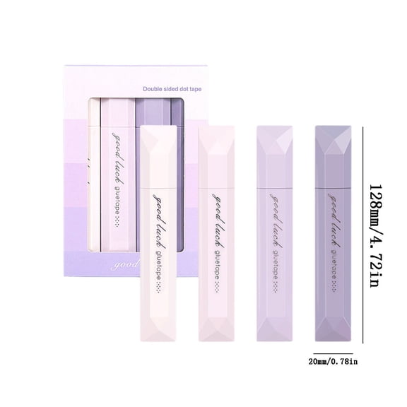 Upgraded 4-pack Gradient Color Correction Tape Double-sided Adhesive Tape With Strong Adhesive Strength E