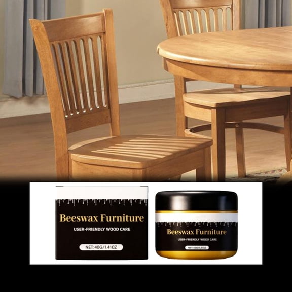 Upgraded 40g Wood Furniture Beeswax Restoration Polish Natural Wax Paste For Cleaning Reviving And Protecting Wooden Surfaces Y