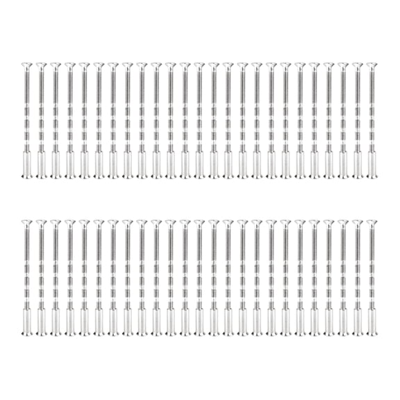Upgraded 4mm Nickel Plated Steel Screw Sleeves Long lasting & Stylish Design Screws set Suitable for Cabinets & Drawers