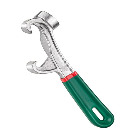 Upgraded 5 Gallon Bucket Opener Tool - 8.5 Inch Aluminum Paint Bucket Lid Opener Wrench with Non-Slip Rubber Handle Grip, Metal Can Opener Lid Pail Remover Tool for Home and Industrial Use