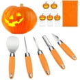 thumbnail image 1 of Pumpkin Carving Kit Tools, Professional Beginners Heavy Duty Stainless Steel Sets Manual Knife with Carrying Bag, 1 of 7