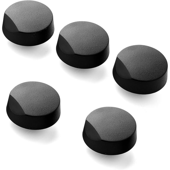 Upgraded 5 Pcs 82977 82974 Cooktop Knob Replacement for Dacor Stove Parts, SGM365 DE81-08738A Knobs Range Parts Burner Control DE81-10313A Black Plastic Gas Top