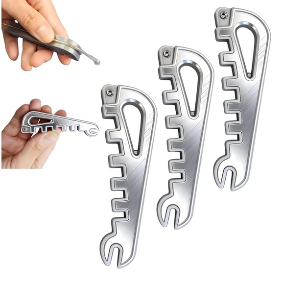 Upgraded 5-in-1 Eyeglass Adjustment Tool - Multi-Function Pliers for Frames, Temple Arms & Nose Pads, Simple Glasses Repair Kit, Safe Adjustment of Bent Glasses (3-Piece)