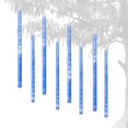 thumbnail image 1 of Upgraded 50cm 10 Tubes 360 LED Meteor Shower Rain Lights, Drop, Icicle Snow Falling Raindrop Cascading Lights for Wedding Party Christmas New Year Garden Tree Home Decor (Blue), 1 of 8