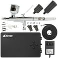 thumbnail image 1 of Xdovet Upgraded 55PSI Airbrush Kit with Compressor, Dual-Action Multi-Function Airbrush Set with 0.4mm Nozzle for Painting Portable Air Brush Set for Cake Decoration Makeup Art Craft Nail Design Model, 1 of 7