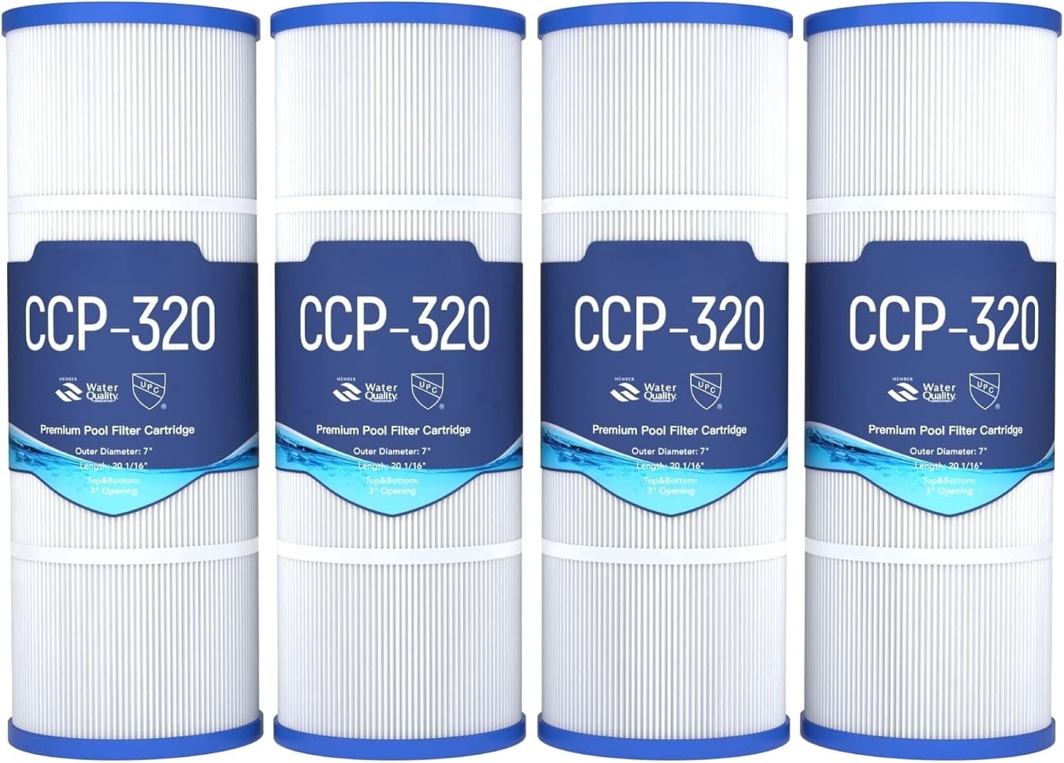 Upgraded 5oz CCP320 Pool Filter Cartridges, Compatible with Pentair ...